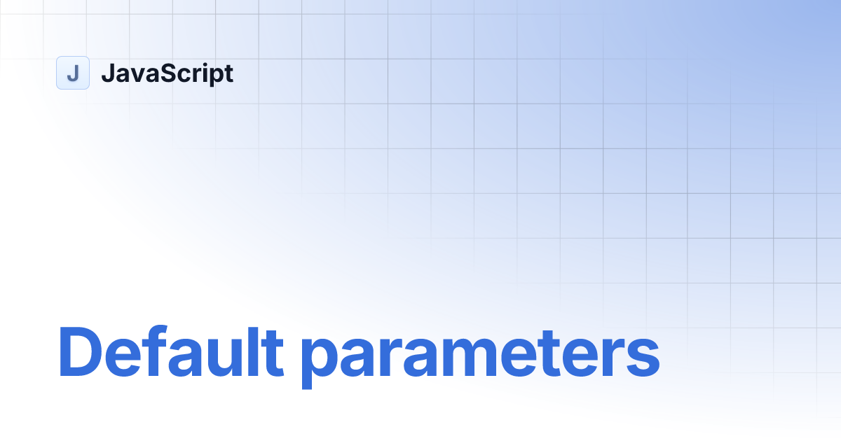 default-parameters-javascript