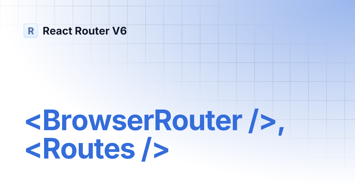React Router V6